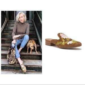 Matisse Embroidered Mules NWT